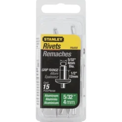 RIVET ALUMINIUM 4MM X 3 - BOITE DE 20 PIÈCES STANLEY 1-PAA52T