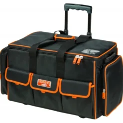 Sac à outils textile 73 L, sur roulettes, avec poignée télescopique - Bahco | 4750FB2W-24A