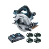Scie circulaire sans fil 36 Volts 2 x 18 Volts Li-Ion Ø diamètre 190mm (4 batteries) Makita | DHS710PT4J