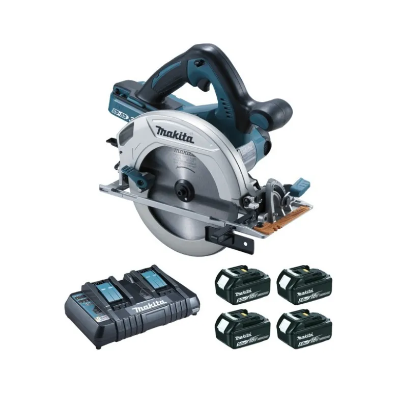 Scie circulaire sans fil 36 Volts 2 x 18 Volts Li-Ion Ø diamètre 190mm (4 batteries) Makita | DHS710PT4J