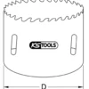 Scie cloche, Ø68 mm KS Tools | 129.5068
