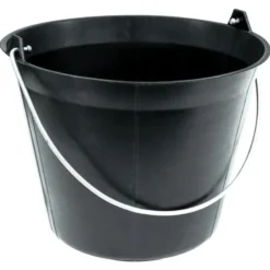 SEAU PLASTIQUE NOIR 11 LITRES Anse 5,3mm TALIAPLAST | 310103