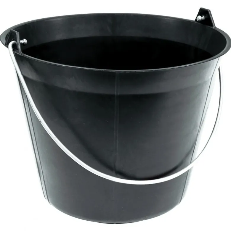 SEAU PLASTIQUE NOIR 11 LITRES Anse 5,3mm TALIAPLAST | 310103