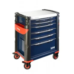 Servante bleue 6 tiroirs SAM | 416HBZ