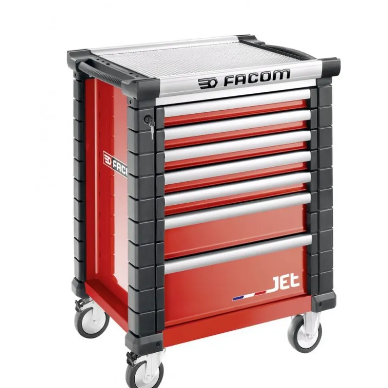 Servante d'atelier FACOM JET 7 tiroirs 3 modules par tiroir rouge - FACOM FRANCE | JET.7M3APF