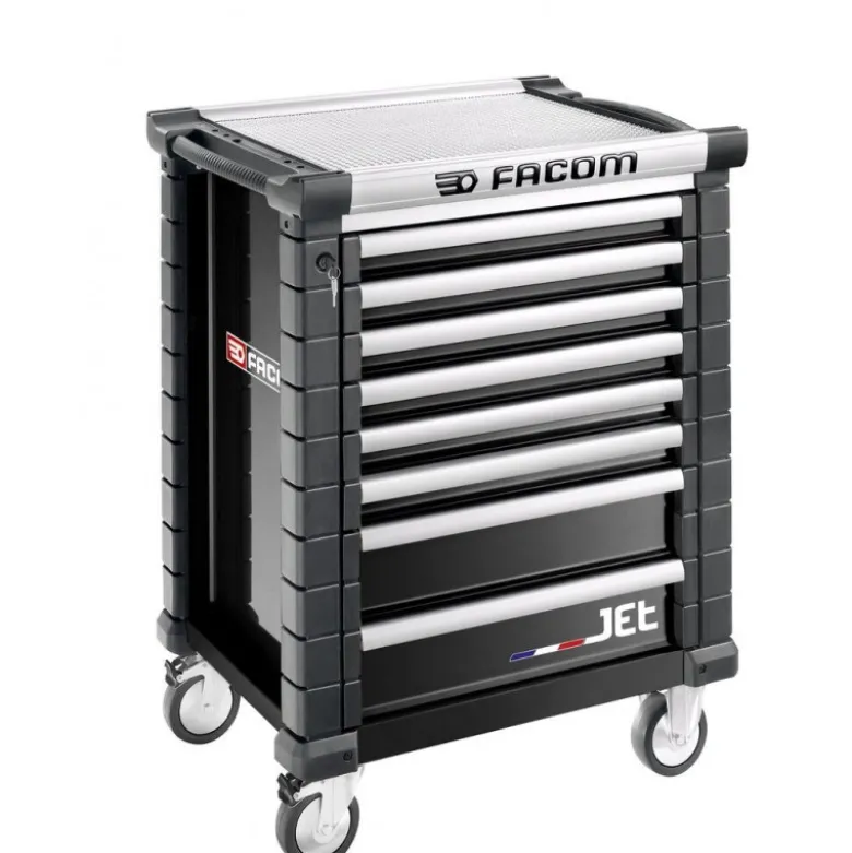 Servante d'atelier FACOM JET 8 tiroirs 3 modules par tiroir noire - FACOM FRANCE | JET.8NM3APF