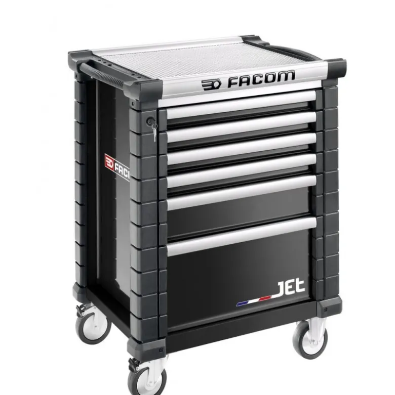 Servante d'atelier FACOM JET 6 tiroirs 3 modules par tiroir noire - FACOM FRANCE | JET.6NM3APF