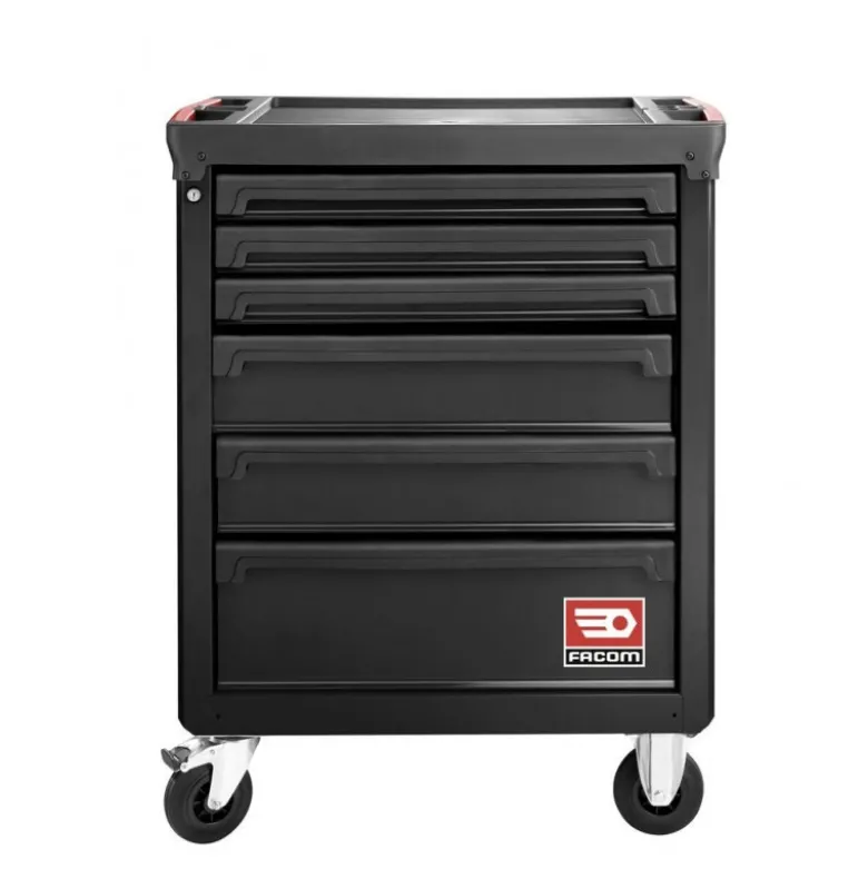 Servante d'atelier FACOM ROLL 6 tiroirs 3 modules par tiroir noire - FACOM FRANCE | ROLL.6NM3APF