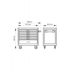 Servante d'atelier hauteur basse 26