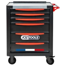 Servante d'atelier 6 tiroirs fabriquée en France équipée de 364 outils - KSTools | 824.6364F