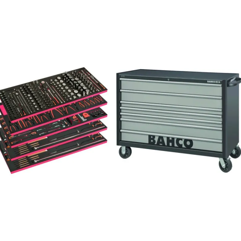 Servante d’atelier à usage général 53" – 488 pcs - Bahco | XXL