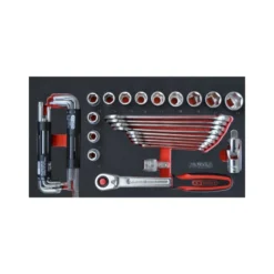 Servante mobile équipée de 77 outils - KSTools | 850.3477
