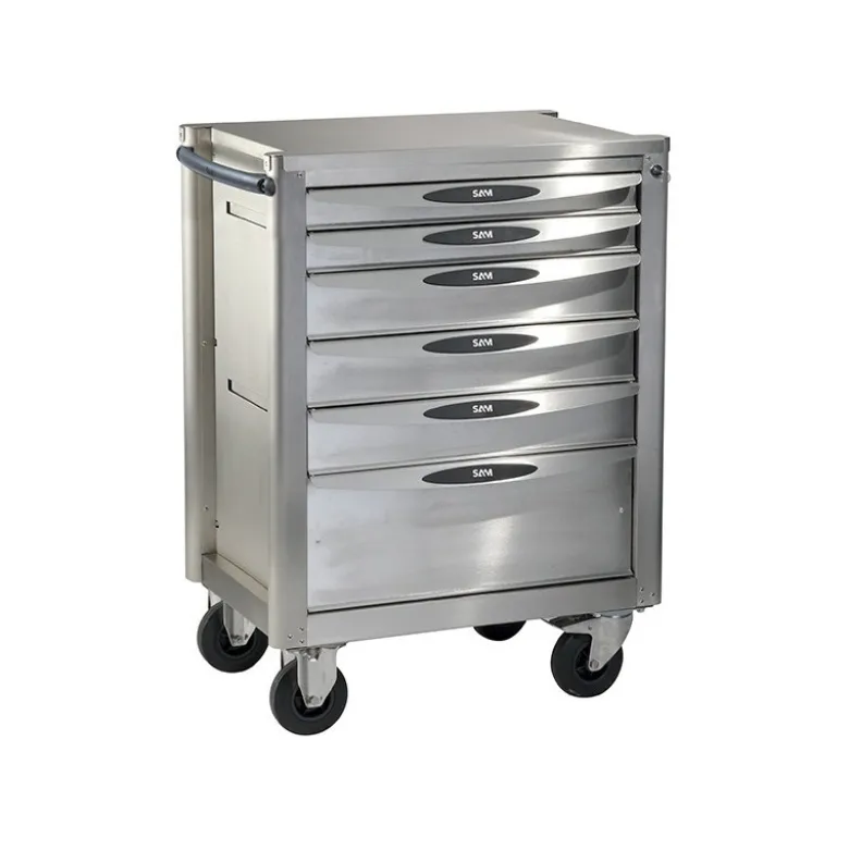 SERVANTE 40N - 6 TIROIRS - VERSION INOX - SAM | SERVI-640NX