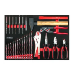 Servante One by One 7 tiroirs avec étagères + composition d'outils générale, 264 pièces| 823.7134F
