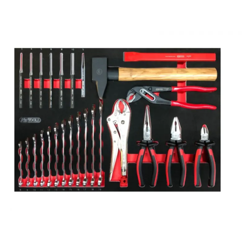 Servante One by One 7 tiroirs avec étagères + composition d'outils générale, 264 pièces| 823.7134F
