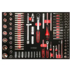 Servante One by One 7 tiroirs avec étagères + composition d'outils générale, 264 pièces| 823.7134F