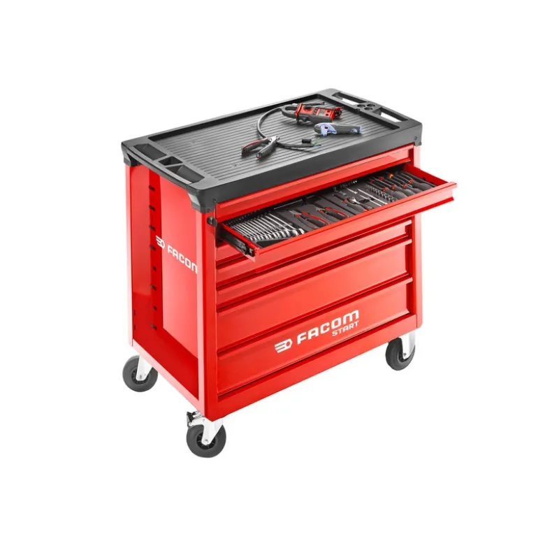 SERVANTE START M4 + COMPO OUTILLAGE 450 PIECES EN MODULES MOUSSES - FACOM | START.M4ACM
