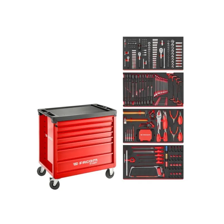 SERVANTE START M4 + COMPO OUTILLAGE 450 PIECES EN MODULES MOUSSES - FACOM | START.M4ACM