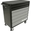 SERVANTE 7 TIROIRS EXTRA LARGE NOIR/GRIS - ROEBUCK | 893469