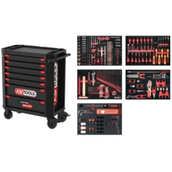 SERVANTE 7 TIROIRS - LIMITED EDITION - ÉQUIPÉE DE 341 OUTILS KSTools | 824.7366F