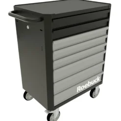 SERVANTE 8 TIROIRS NOIR/GRIS - ROEBUCK | 893465