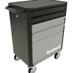 SERVANTE 4 TIROIRS + SOUTE NOIR/GRIS - ROEBUCK | 893457