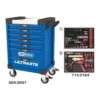 Servante ULTIMATE bleue 7 tiroirs équipée de 184 outils - KSTools | 804.7184
