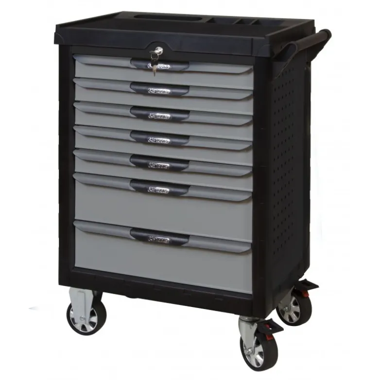 Servante ULTIMATE noire et grise, 7 tiroirs - KS Tools | 816.0007