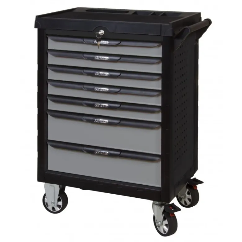 Servante ULTIMATE noire et grise, 7 tiroirs - KS Tools | 816.0007