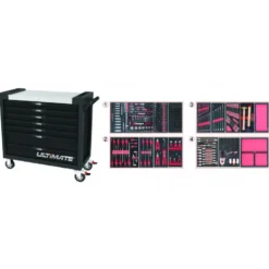 Servante ULTIMATE XL 7 tiroirs équipée de 428 outils KS Tools | 825.7427