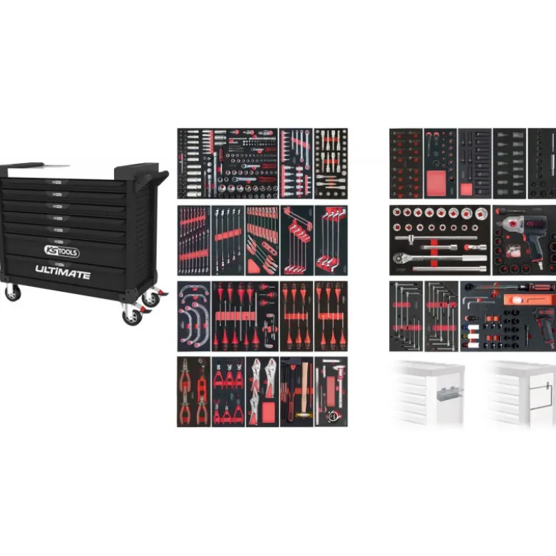 Servante XL 7 tiroirs 501 pcs - KSTools | 825.7501