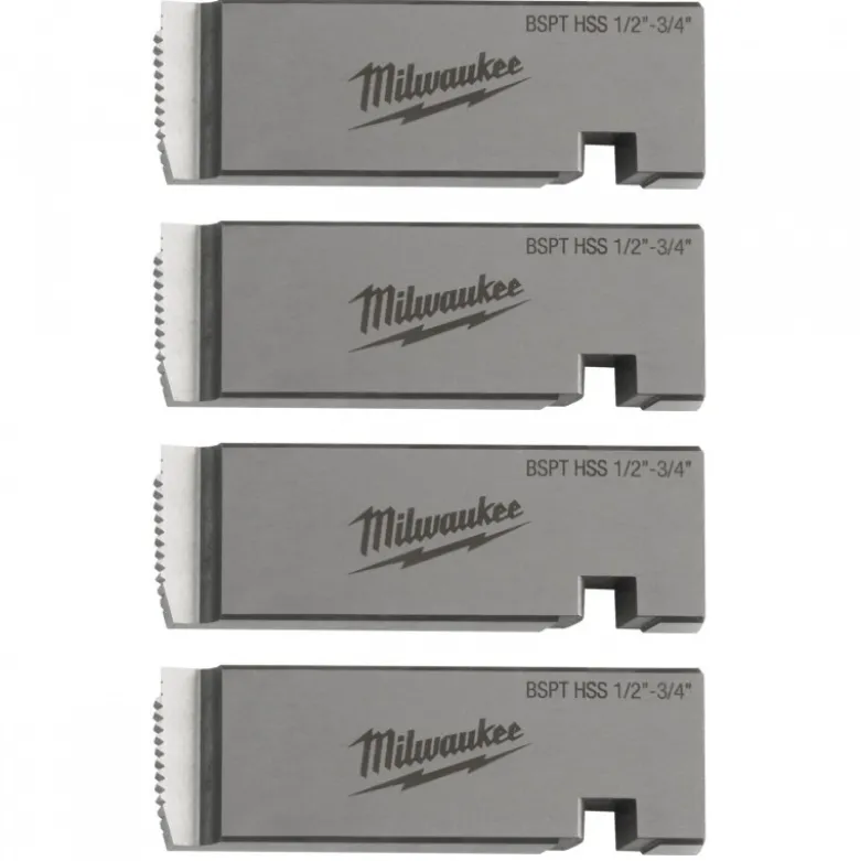 Set de peignes 1/2"-3/4" BSPT HSS - Milwaukee | 4932492928