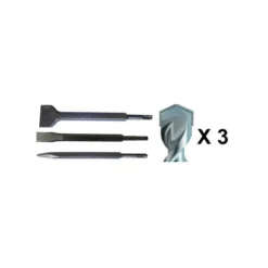 Set de 6 pièces Forets + Burins pour SDS-PLUS Makita | D-58920