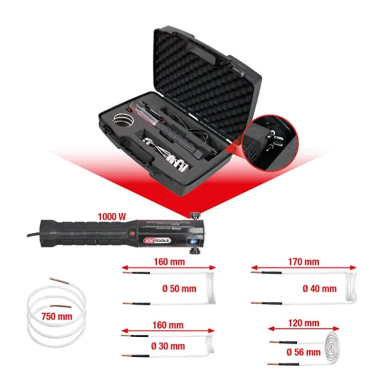 Set de pistolet à chaleur par induction, 6 pcs KS Tools | 500.8480