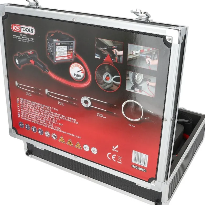 Set de pistolets à chaleur par induction, 5 pcs, 1,5 KW - KSTools | 500.8680
