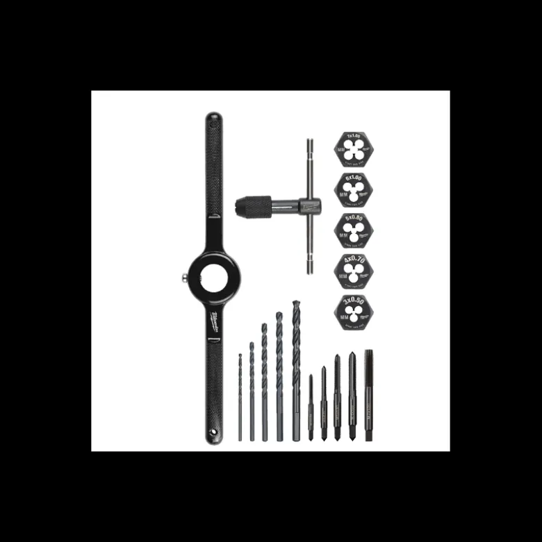 SET DE TaraudS ET FILIÈRES METRIQUES 17 PCS - Milwaukee | 4932498720