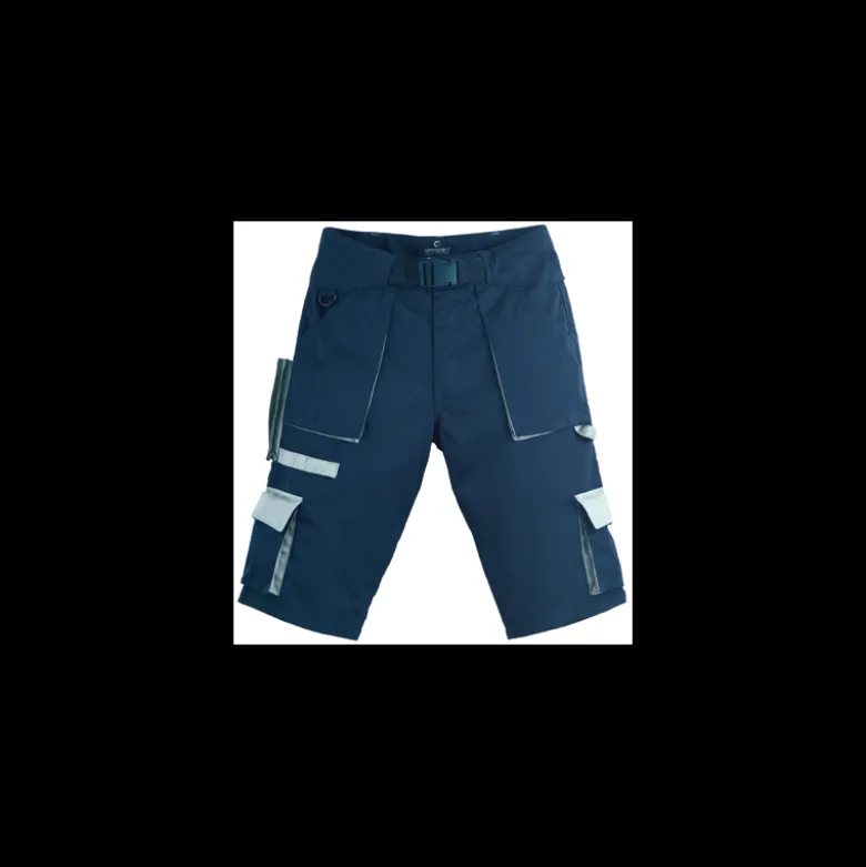 Short de travail NAVY, marine et gris, coton-poly, 245g/m2 COVERGUARD | 8NAVS