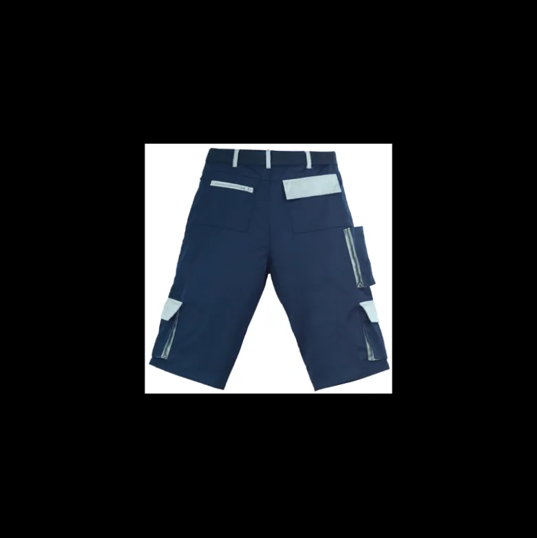 Short de travail NAVY, marine et gris, coton-poly, 245g/m2 COVERGUARD | 8NAVS