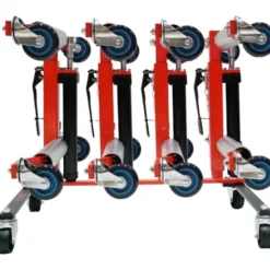 Support de rangement avec 4 chariots de manutention hydrauliques Performance 5 pcs - KSTools | 160.1220