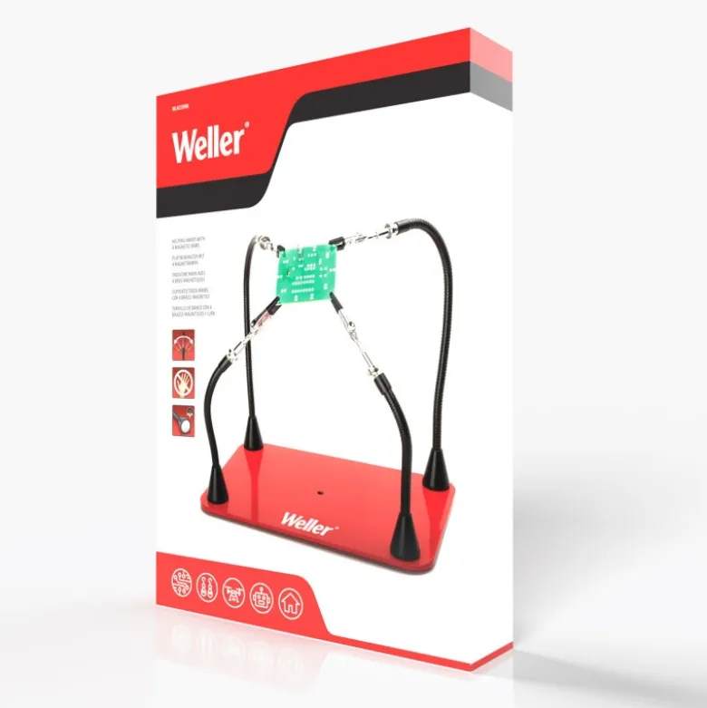 Support Troisième main avec 4 bras magnétiquess - Weller | WLACCHHM-02EU