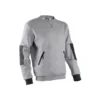 Sweat - HATO - Molleton 70% CO/30% PES 300g/m2 + Empiècements 300D oxford - Gris chiné - COVERGUARD | 5HAT550
