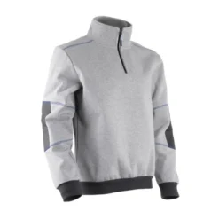 Sweat - ORCKA - Molleton 70% CO/30% PES + TPU membrane + Micromink 520g/m2 - Gris chiné clair - COVERGUARD | 5ORC550