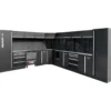 Système d’armoire d’atelier, forme en L, 3400 x 4080 mm, variante 1 - KSTools | 866.6275