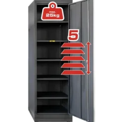 Système d’armoires d’atelier, armoire haute avec passage de câbles à gauche - KSTools | 866.6060
