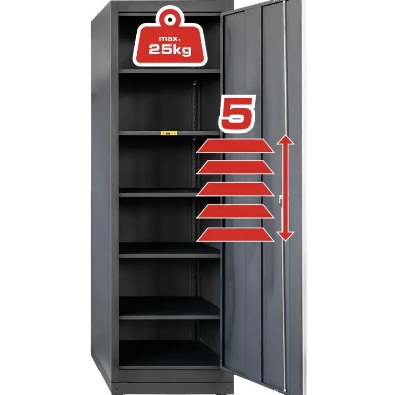Système d’armoires d’atelier, armoire haute avec passage de câbles à gauche - KSTools | 866.6060