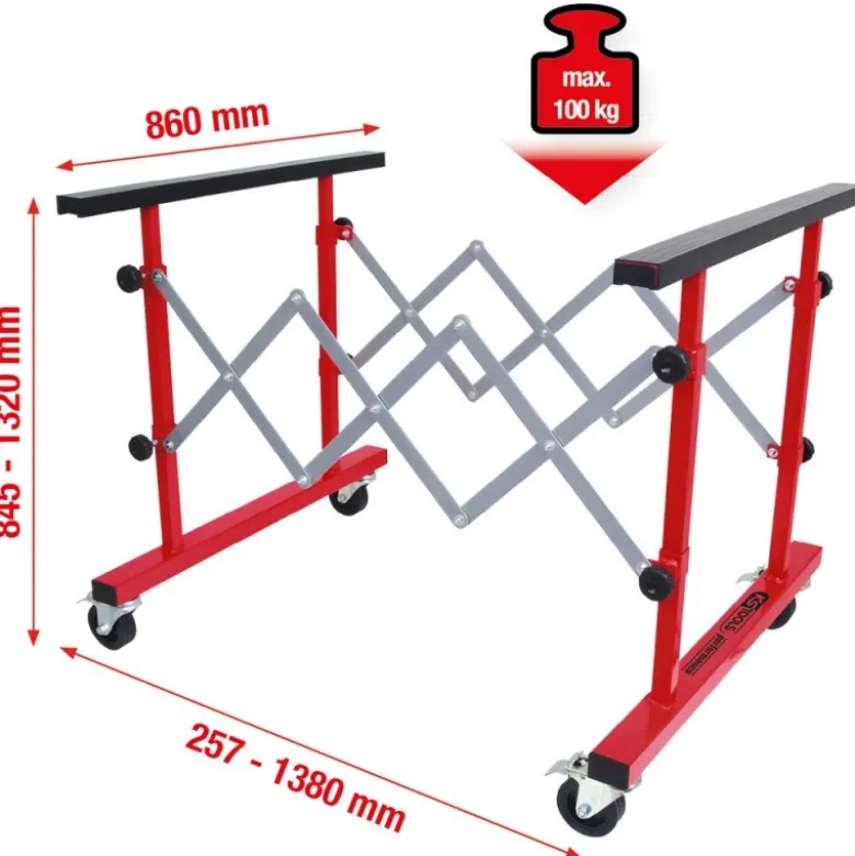 Table tréteau télescopique - KSTools | 500.8100