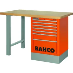 Établi avec plan de travail en bois à usage intensif, tiroirs latéraux et 2 pieds - Bahco | 1495K6CBKWB18TW