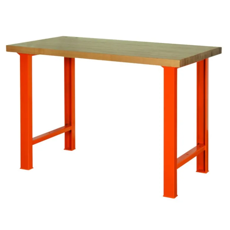 Établi avec plateau en marronnier à usage intensif, avec 4 pieds - Bahco | 1495WB15TW