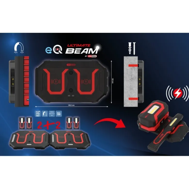 Tapis de charge eQi UltimateBEAM avec deux points de charge - KSTools | 150.4611