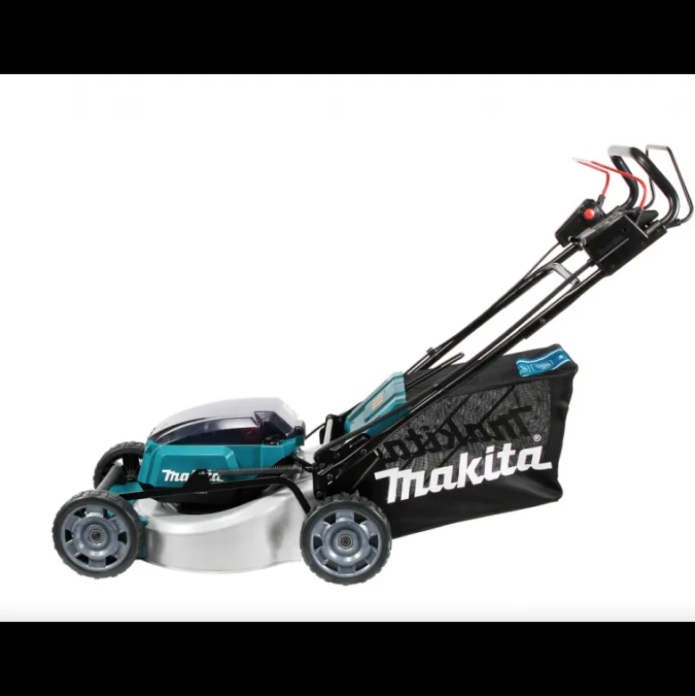 Tondeuse auto-tractée 36 V 2 x 18 V Li-Ion 5 Ah (4 batteries) Système Mulching MAKITA DLM462PT4